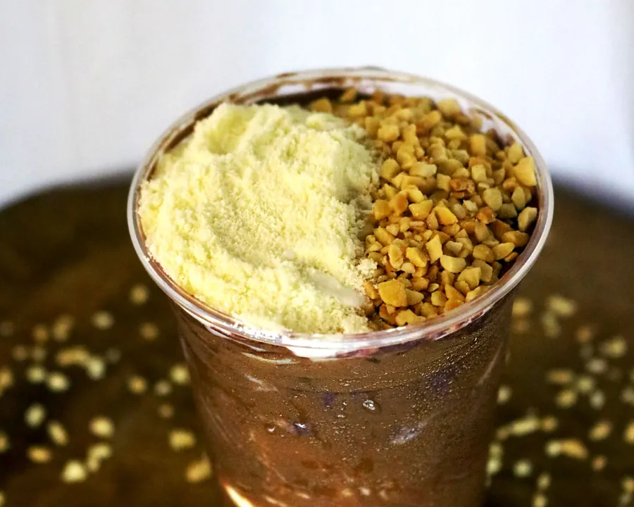 Gula: açaí, nutella, amendoim, leite em pó e creme